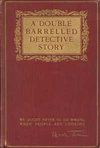 Double Barrelled Cover Beautiful embossed red cloth, and I love the quote.